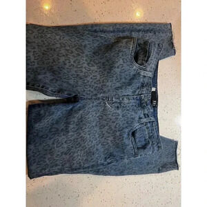 Kut from the Kloth connie jeans with cheetah print size 8 high rise skinny ankle
